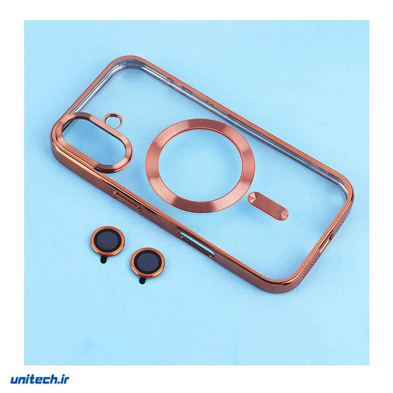 قاب ژله ای مگ سیف آیفون دور رنگی با محافظ لنز رینگی مناسب گوشی iphone 173